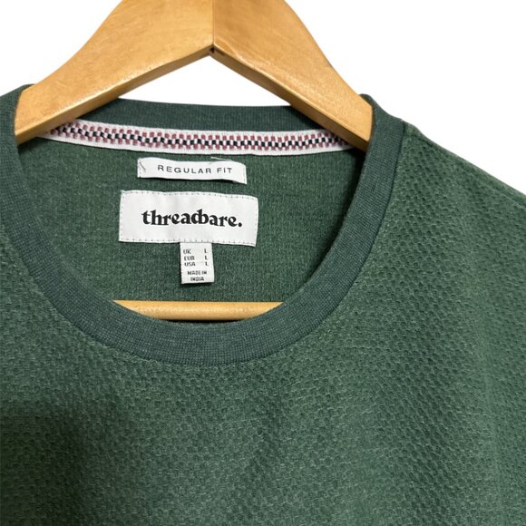 Threadbare Green Textured Tee - Picture 3 of 3